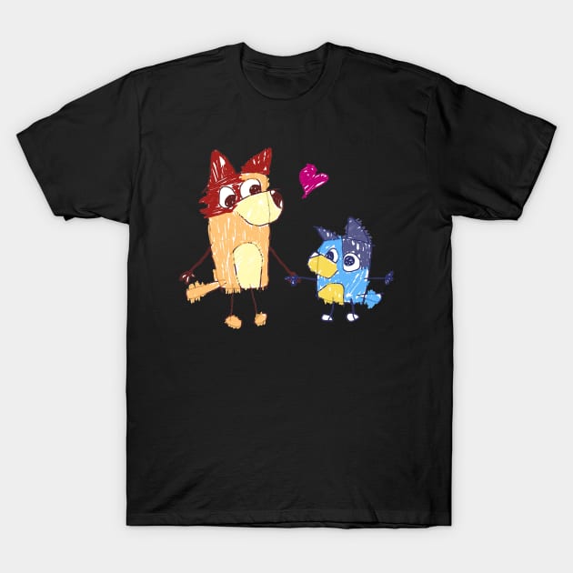 Bluey´s drawing T-Shirt by KadyBeam